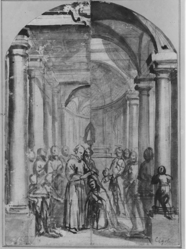 Santa Chiara riceve l'abito da San Francesco - Roma